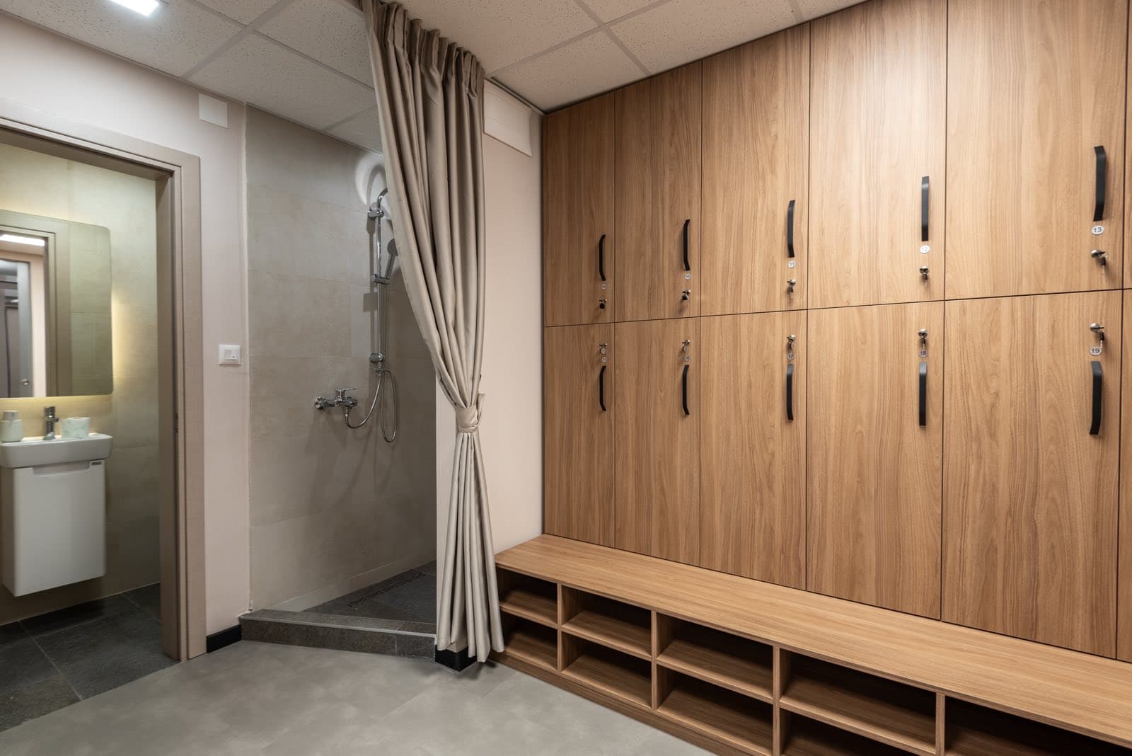 Clean changing rooms