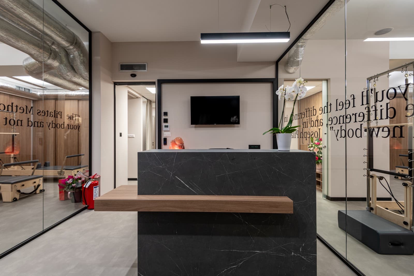 Modern reception area